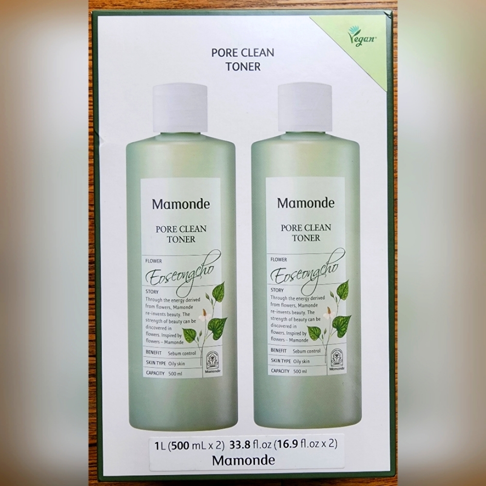 Mamonde Pore Clean Vegan Toner Set of 2 × 500 ml